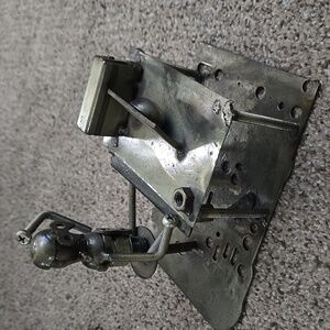 Handmade Recycled Motorcycle Parts Sculpture – Industrial Art